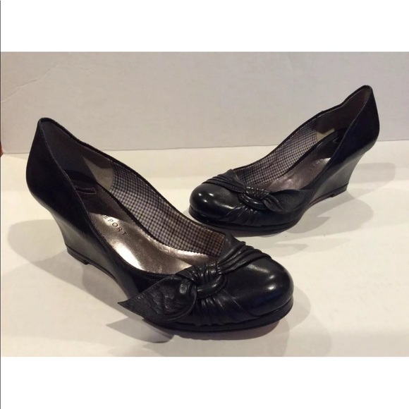 Report Shoes Report Black Mary Jane Wedge Shoes 85 Poshmark